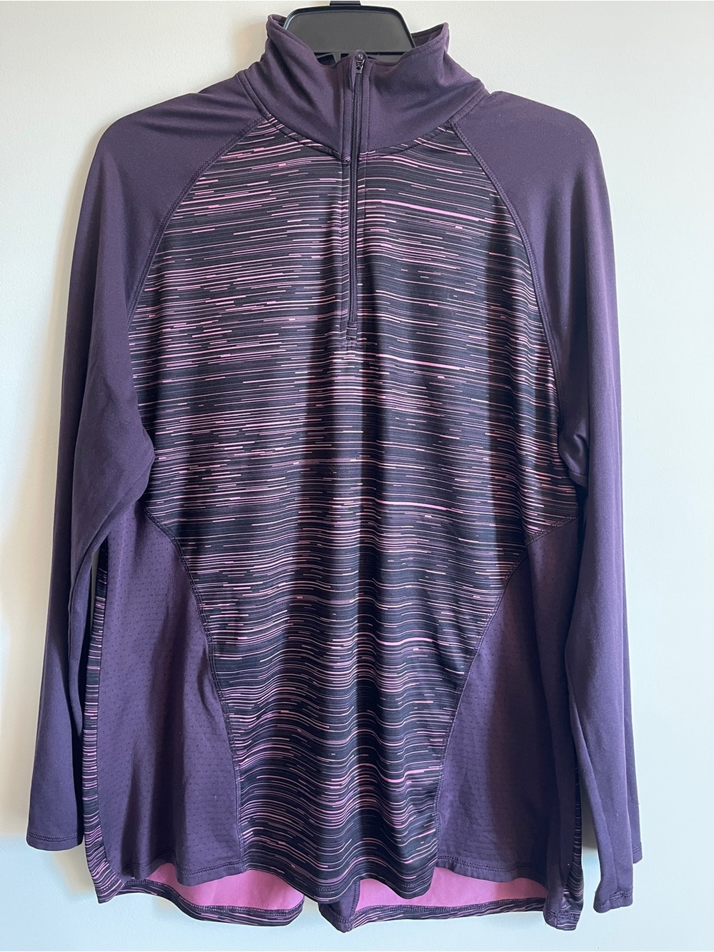 Champion Women's Quarter-Zip Duo Dry Pullover, Purple, XL